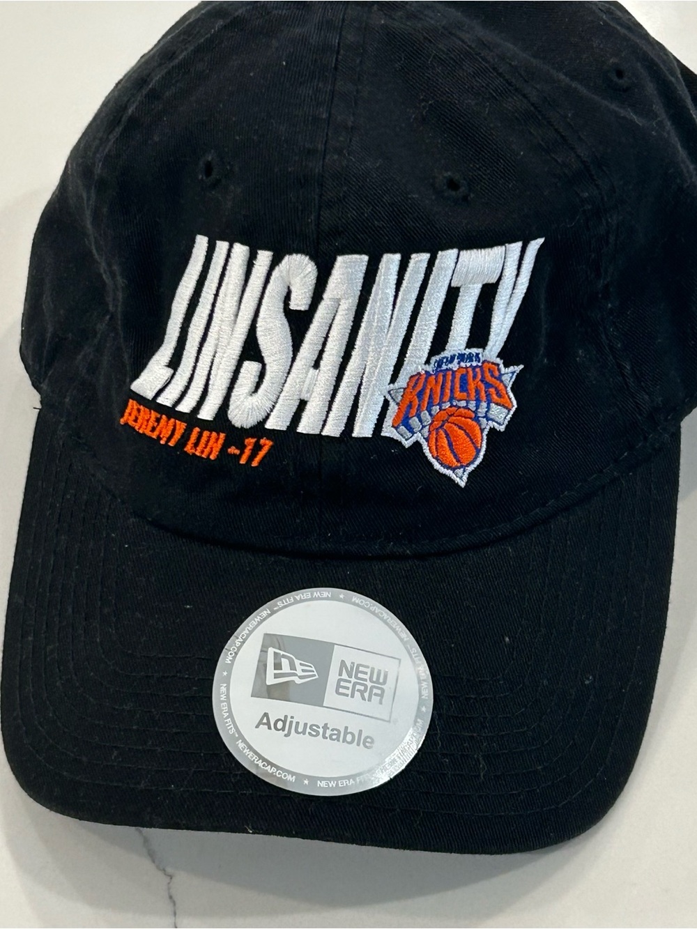 New Era Linsanity #17 New York Knicks 9Twenty Adjustable Hat Cap NBA Black